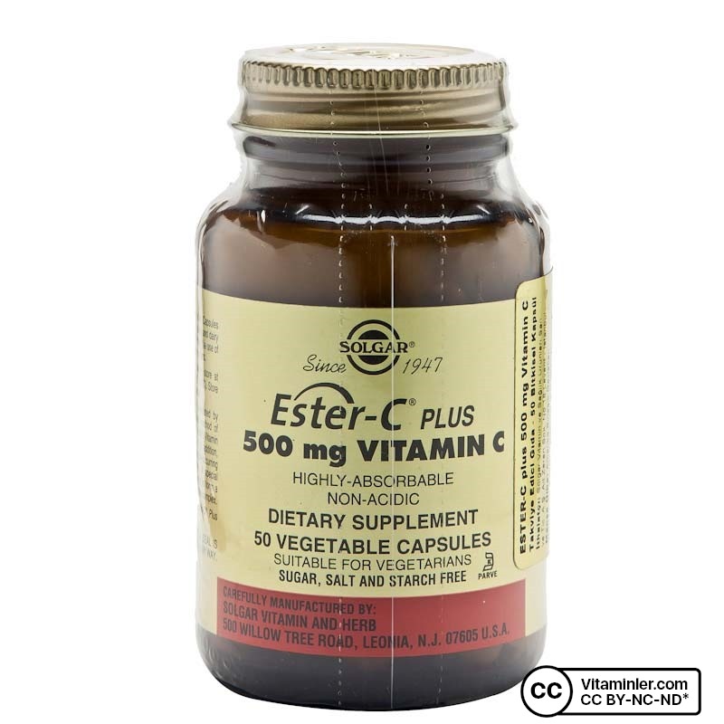 Solgar Ester C Plus 500 Mg 50 Kapsül