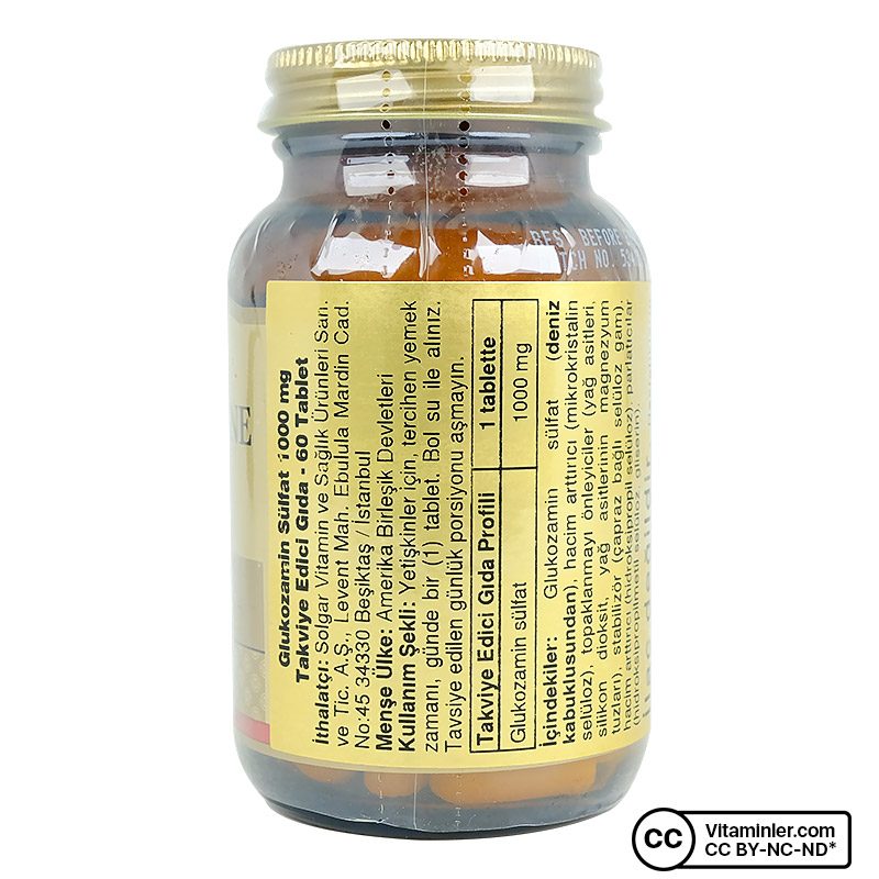Solgar Glucosamine Sulfate 1000 Mg 60 Tablet
