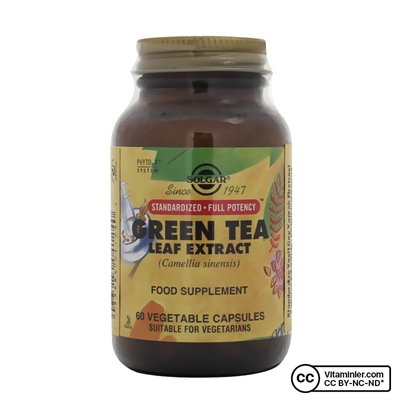 Solgar Green Tea Leaf Extract 60 Kapsul Vitaminler