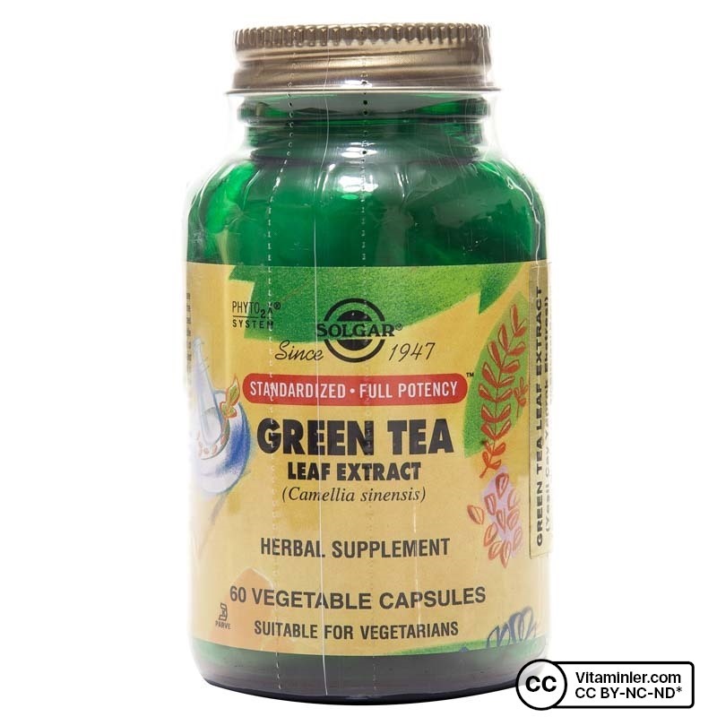 Solgar Green Tea Leaf Extract 60 Kapsül Vitaminler