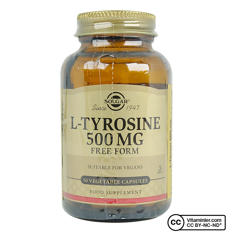 Solgar L-Tyrosine 500 Mg 50 Kapsül