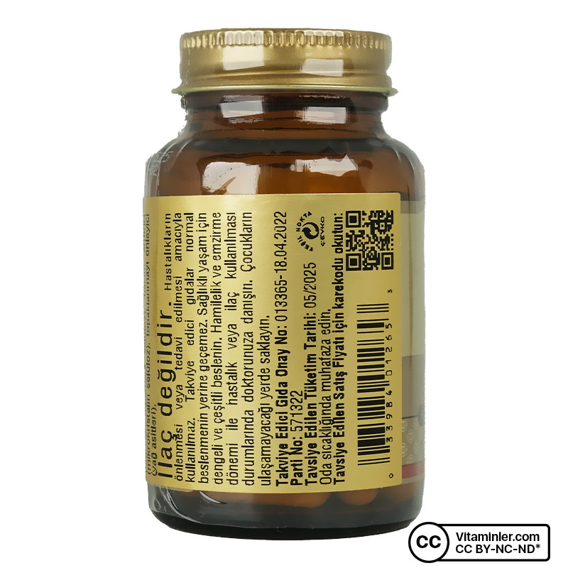 Solgar Taurin 500 mg 50 Kapsül