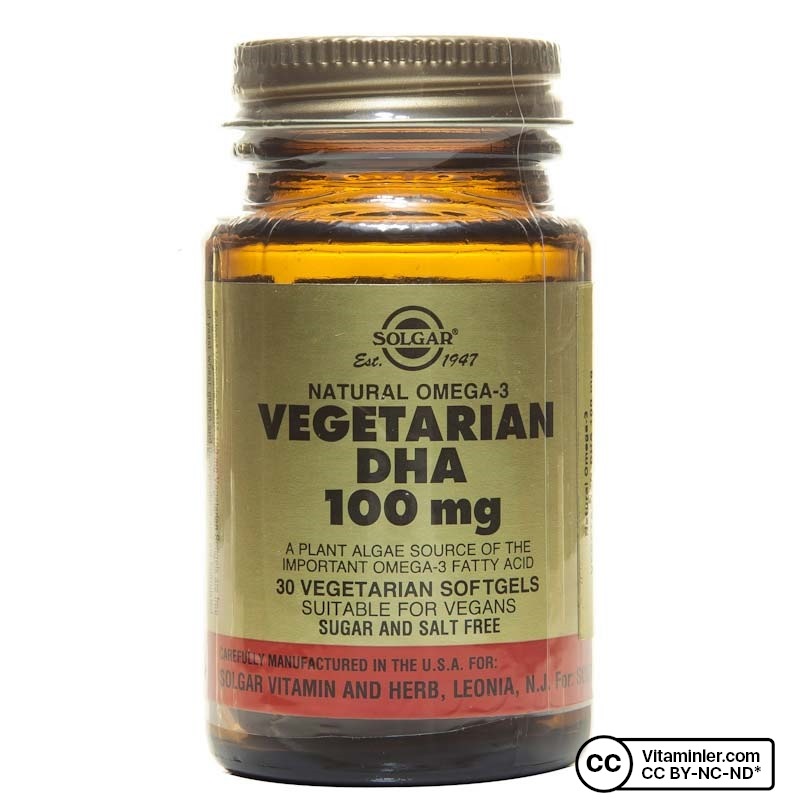 Solgar Vegetarian DHA 100 Mg 30 Kapsül