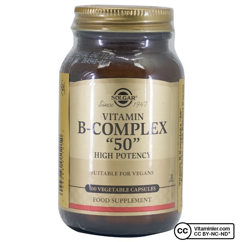 Solgar Vitamin B-Complex 50 100 Kapsül - B Vitaminleri