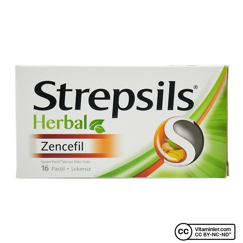 Strepsils Herbal Zencefil 16 Pastil