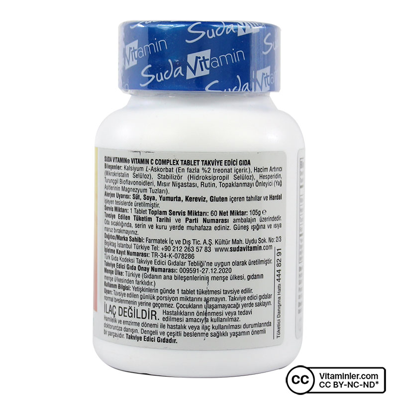 Suda C Vitamin C Complex 60 Tablet