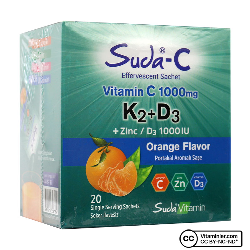 Suda C Vitamin C K2 + D3 20 Saşe