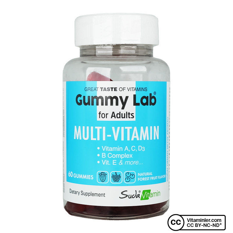 Suda Gummy Lab Multi-Vitamin 60 Çiğnenebilir Form