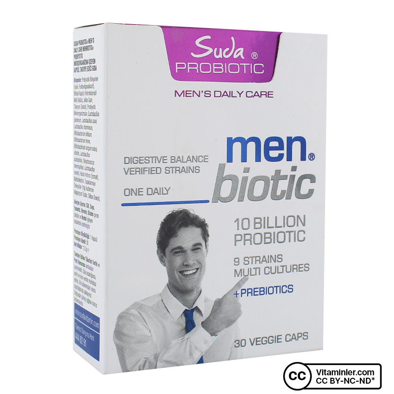 Suda Probiotic Men's Daily Care Menbiotic Probiyotik 30 Kapsül