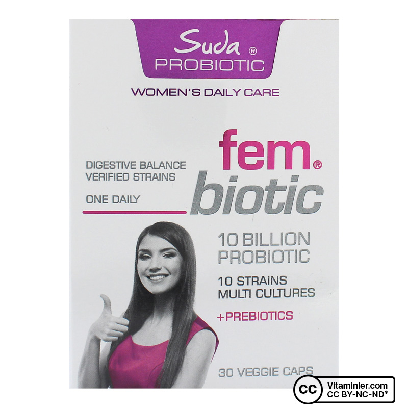 Suda Probiotic Women's Daily Care Fembiotic Probiyotik 30 Kapsül
