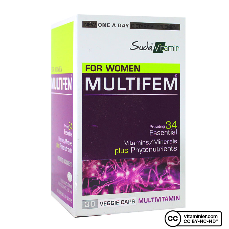 Suda Vitamin Multifem Multivitamin 30 Kapsül