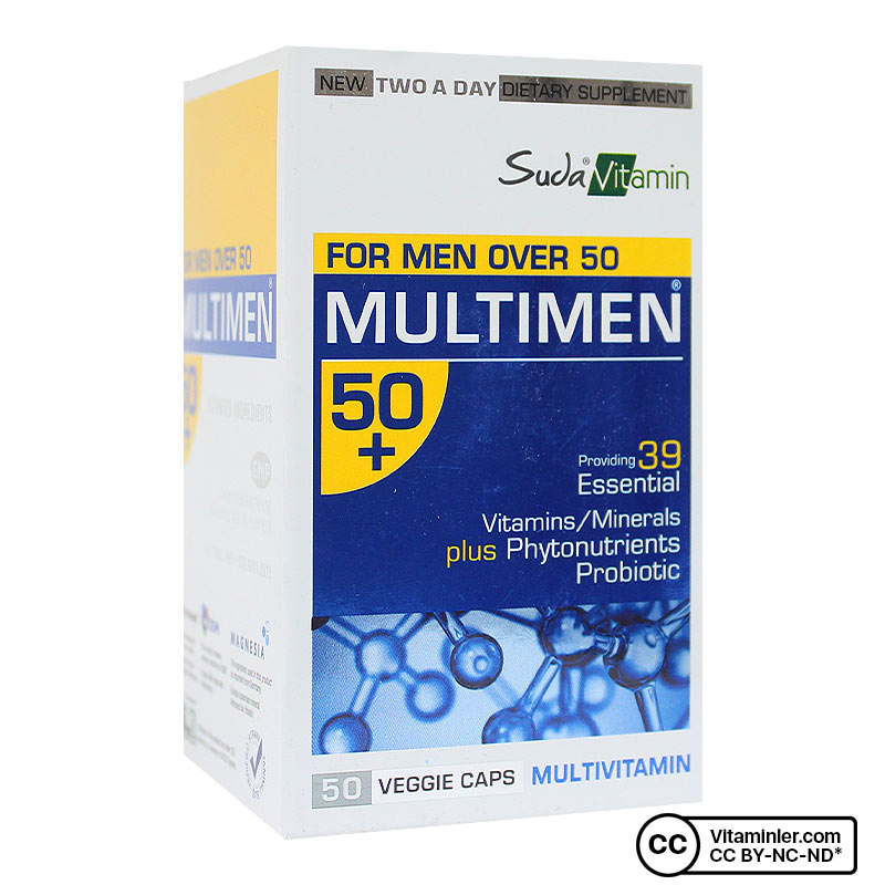 Suda Vitamin Multimen 50+ Multivitamin 50 Kapsül