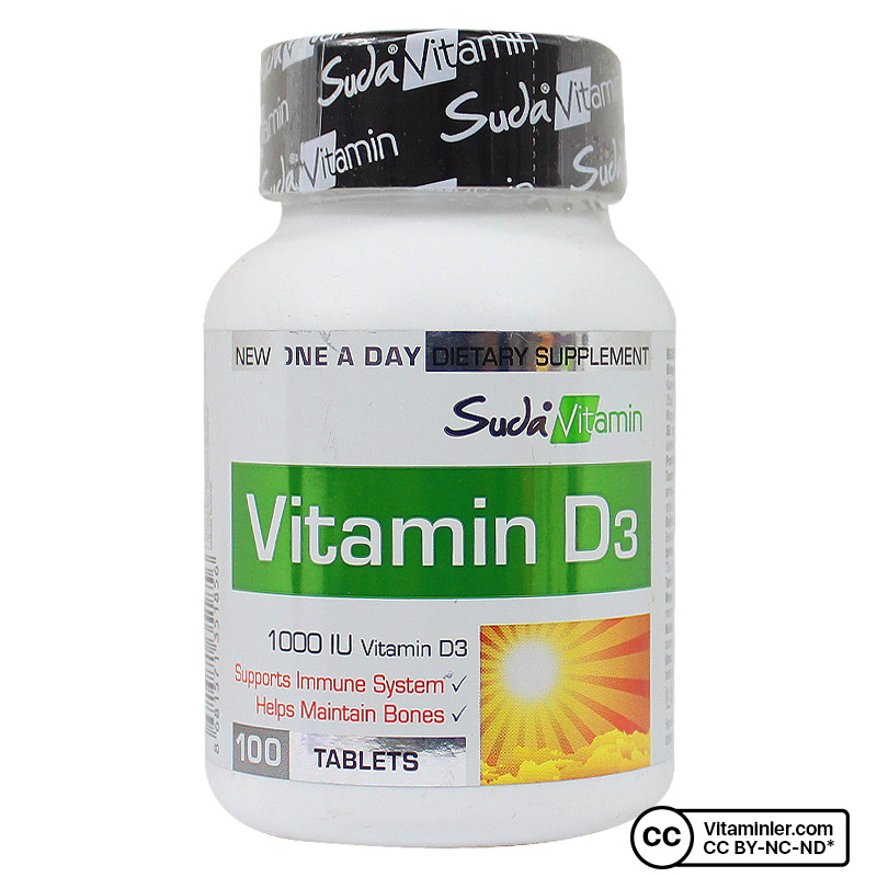 Suda Vitamin Vitamin D3 1000 IU 100 Tablet