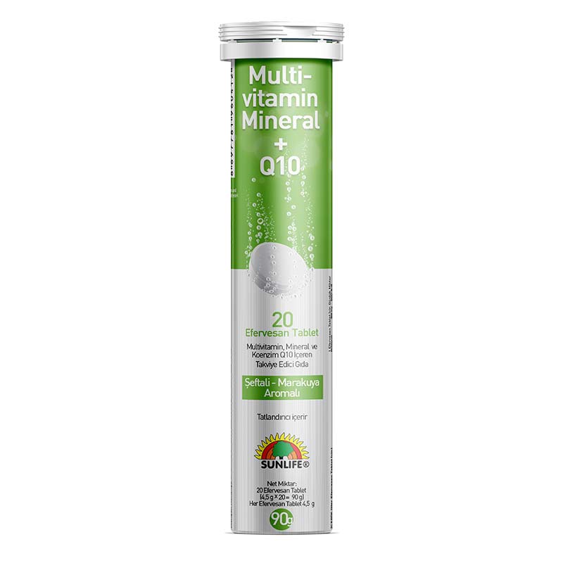 Sunlife Multivitamin & Mineral + Q10 Efervesan 20 Tablet