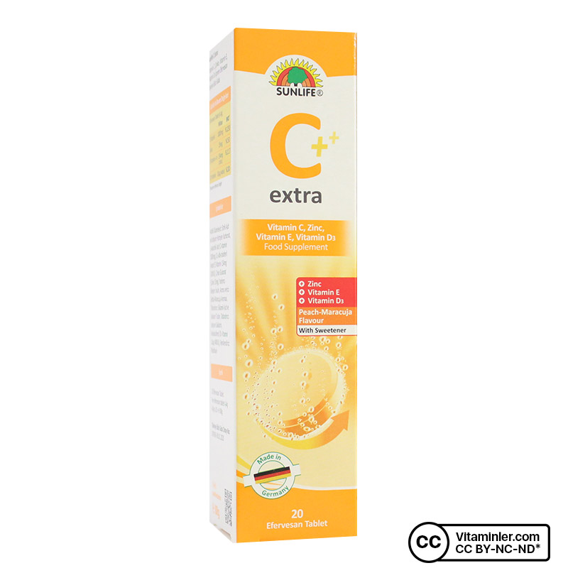 Sunlife Vitamin C Extra 20 Efervesan Tablet