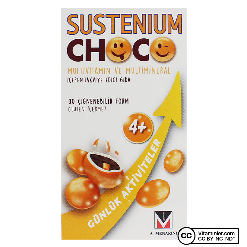 Sustenium Choco Multivitamin 90 Çiğnenebilir Form