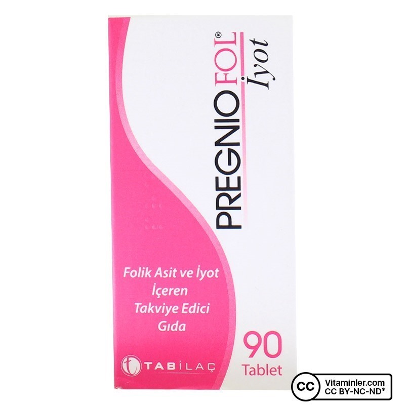 Tab Pregnio FOL İyot & Folik Asit 90 Tablet