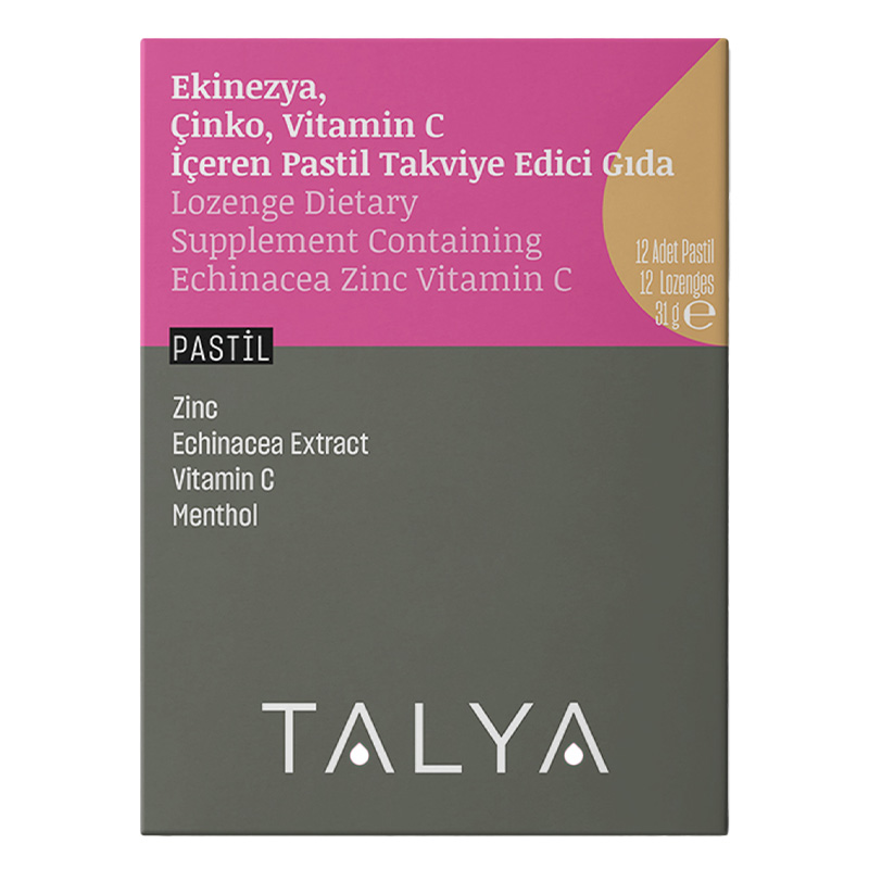 Talya Ekinezya Çinko Vitamin C 12 Pastil