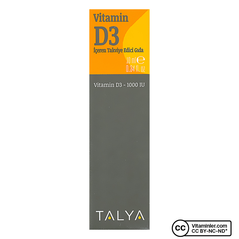Talya Vitamin D3 1000 IU 10 mL