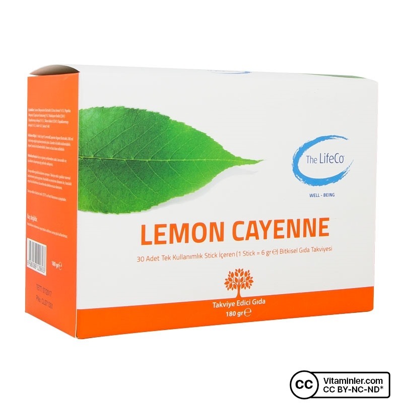 The LifeCo Lemon Cayenne 30 Stick