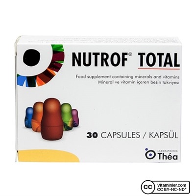 Theapharma Nutrof Total 30 Kapsul Vitaminler