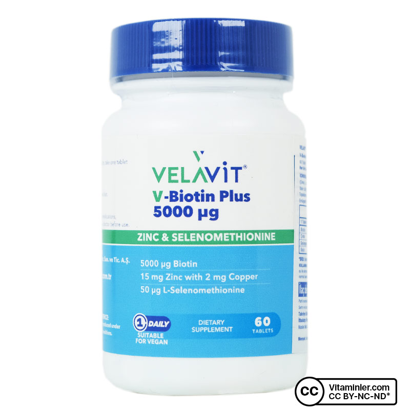 Velavit V-Biotin Plus 5000 Mcg 60 Tablet