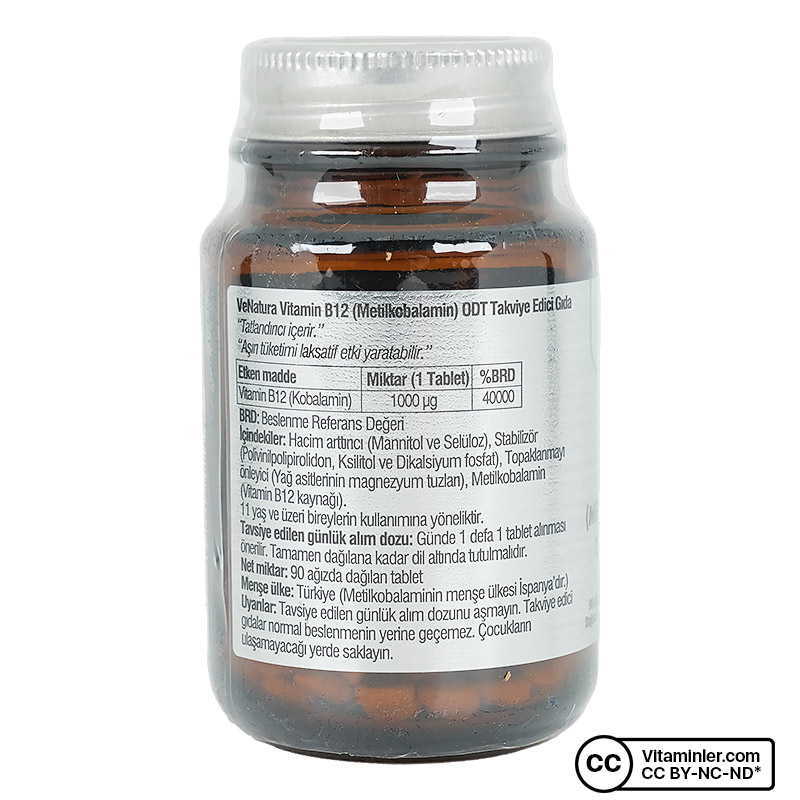 Venatura B12 Metilkobalamin ODT 90 Tablet