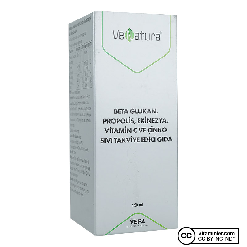 Venatura Beta Glukan, Propolis, Ekinezya, Vitamin C ve Çinko 150 mL
