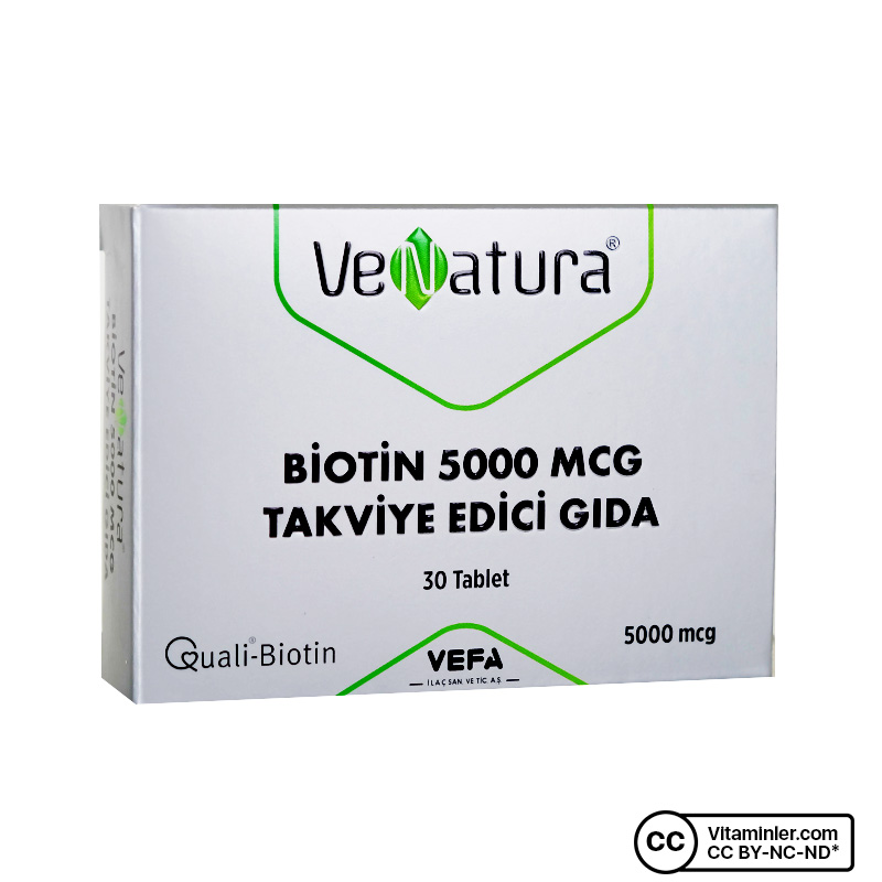 Venatura Biotin 5000 Mcg 30 Tablet