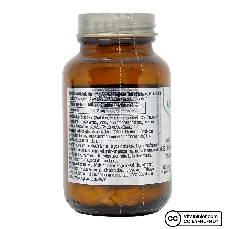 Venatura Melatonin 1 Mg Ağızda Dağılan 120 Tablet