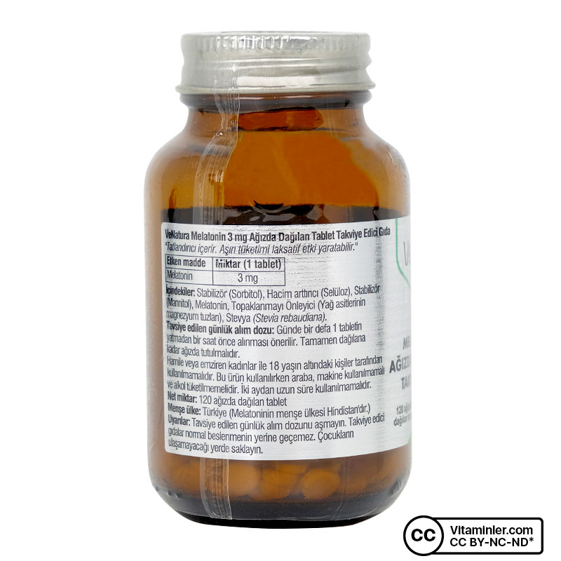 Venatura Melatonin 3 Mg Ağızda Dağılan 120 Tablet