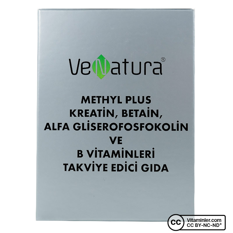 Venatura Methyl Plus Kreatin, Beatin, Alfa Gliserofosfokolin ve B Vitaminleri 30 Saşe