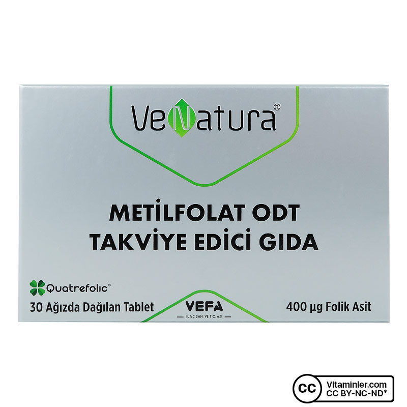 Venatura Metilfolat ODT 400 Mcg 30 Tablet