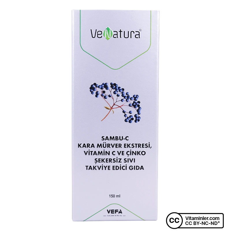 Venatura Sambu-C Kara Mürver, Vitamin C ve Çinko 150 mL