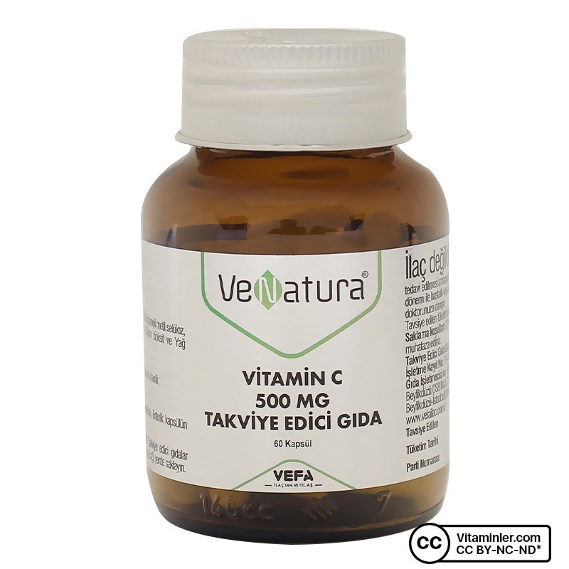 Venatura Vitamin C 500 Mg 60 Kapsül C Vitaminleri