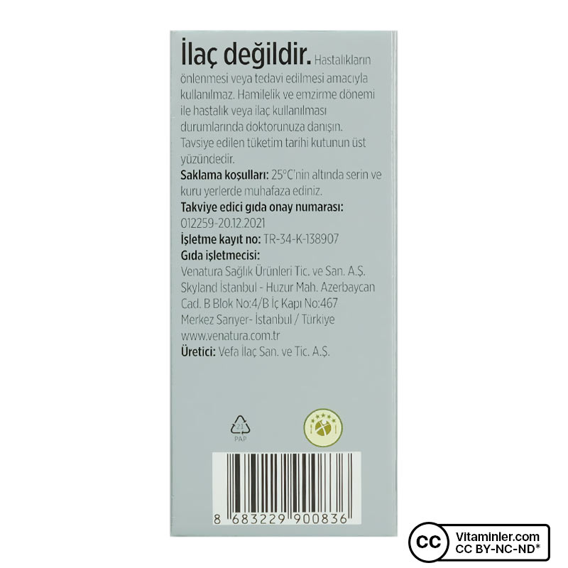 Venatura Vitamin D3 K2 ( 11,25 Mcg MK-7) Damla 20 mL