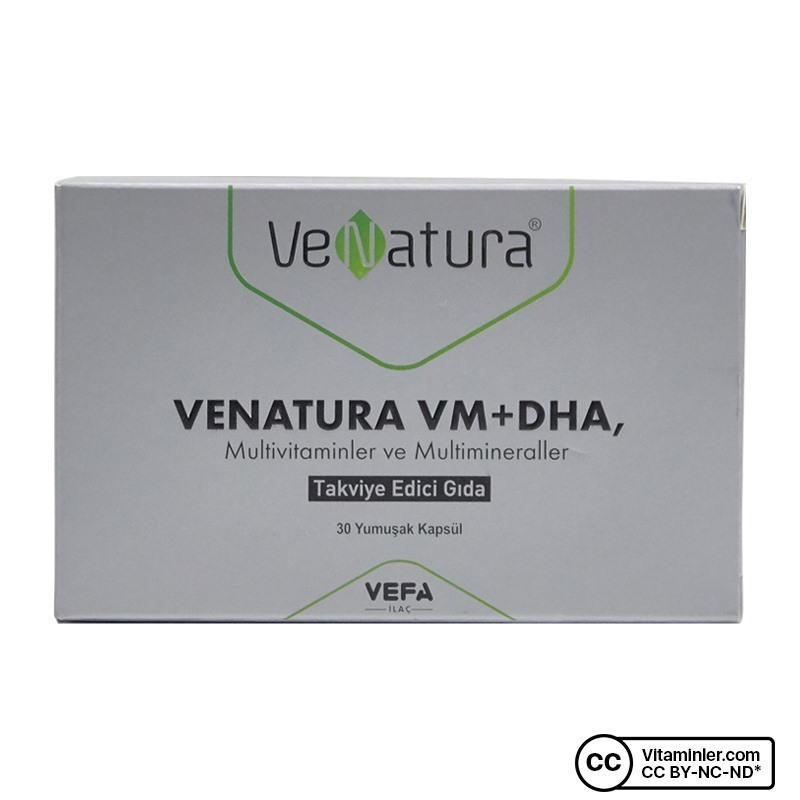 Venatura VM+DHA Multivitamin Multimineral 30 Kapsül | Vitaminler