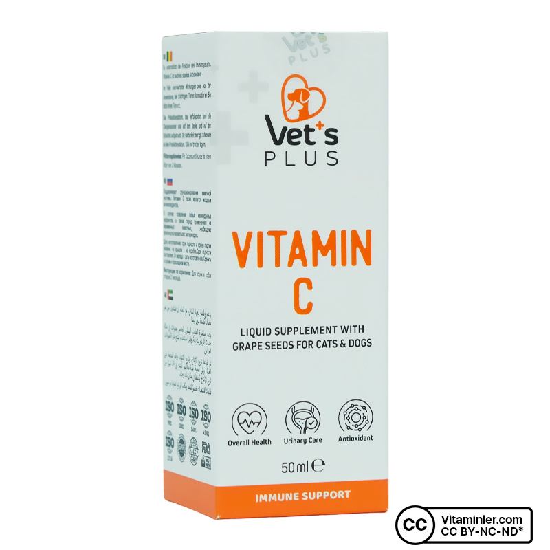 Vet's Plus C Vitamini For Cats and Dogs 50 mL