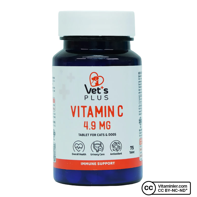 Vet's Plus C Vitamini For Cats and Dogs 75 Tablet