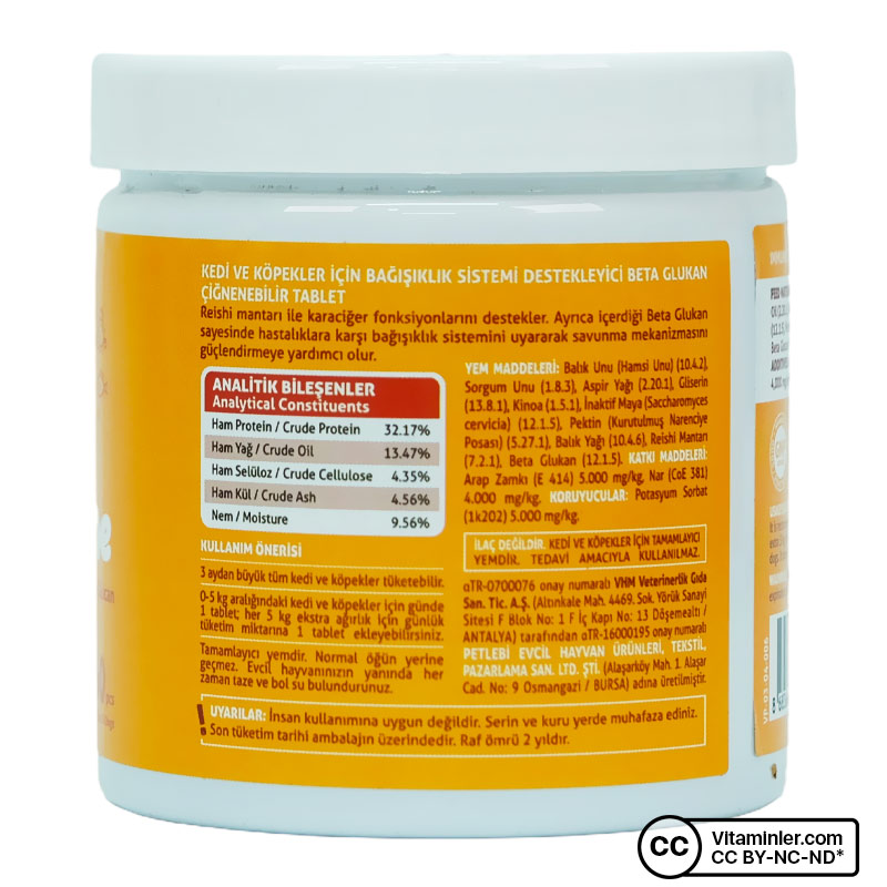 Vet's Plus Immune For Cats and Dogs 60 Çiğnenebilir Form