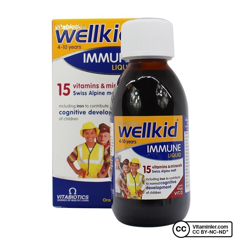 Vitabiotics Wellkid Immune Liquid Sıvı Multivitamin 150 mL