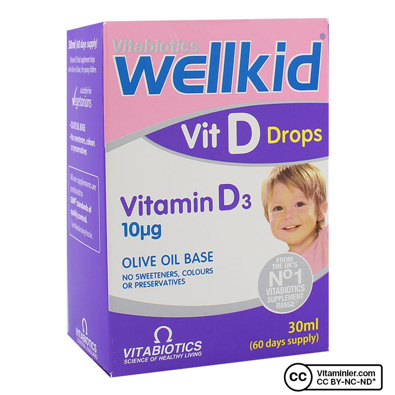 Vitabiotics Wellkid Vitamin D3 30 mL Damla