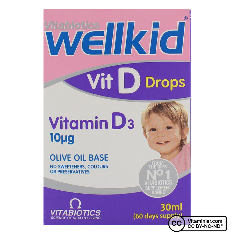 Vitabiotics Wellkid Vitamin D3 30 mL Damla