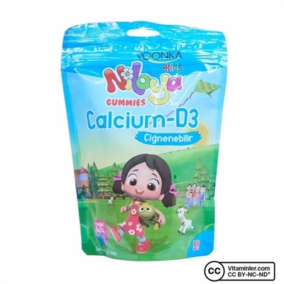 Voonka Kids Niloya Gummies Calcium D3 30 Çiğnenebilir Form