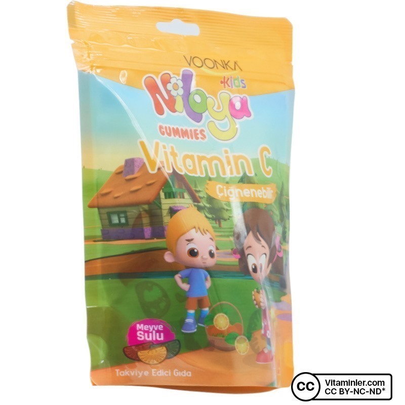 Voonka Kids Niloya Gummies Vitamin C 60 Çiğnenebilir Form