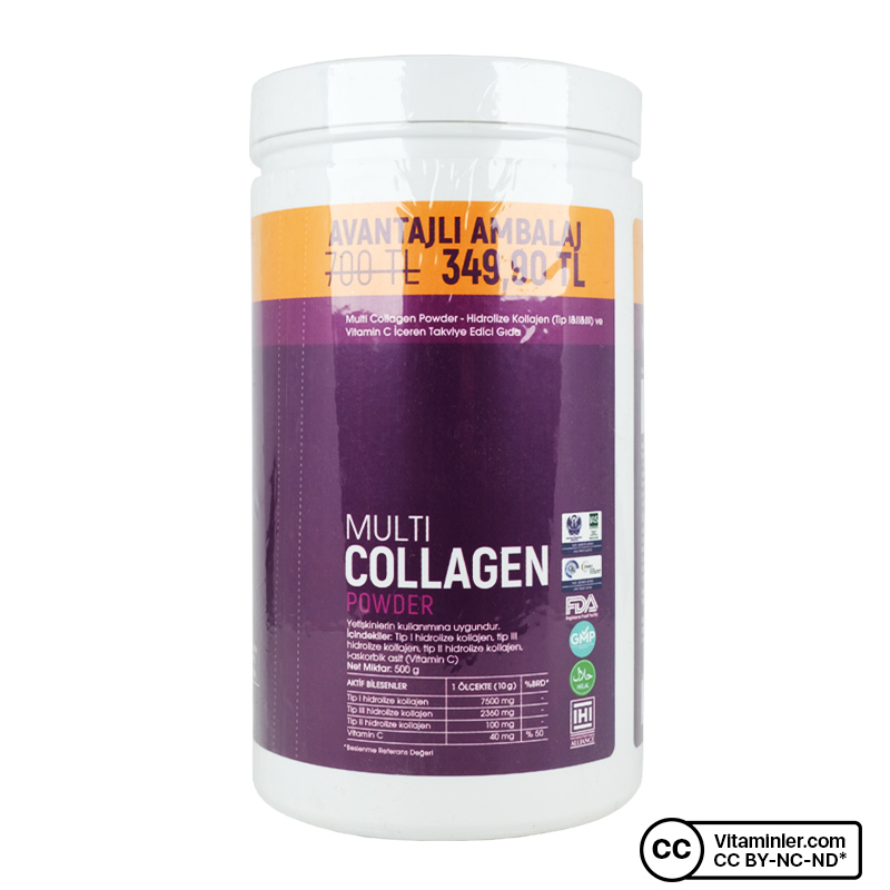 Voonka Multi Collagen Powder 500 Gr