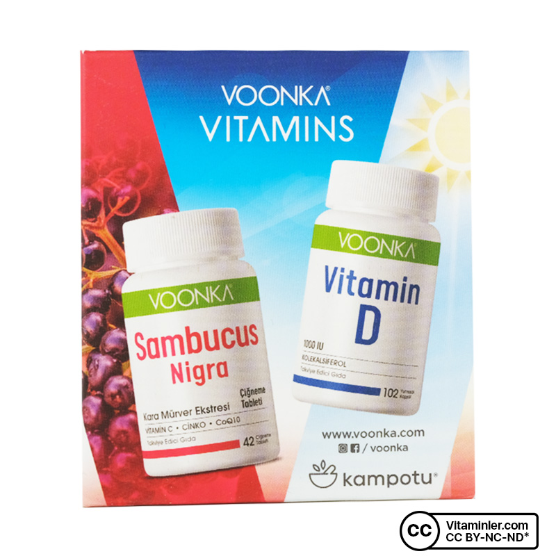 Voonka Sambucus Nigra 42 Tablet + Vitamin D 102 Kapsül Avantajlı Kış Paketi 