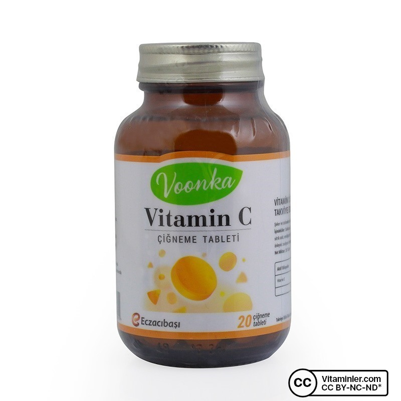 Voonka Vitamin C 20 Çiğneme Tableti