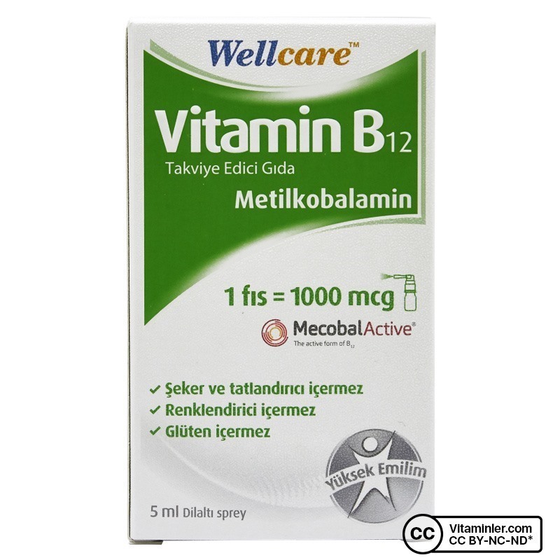 Wellcare Vitamin B12 Sprey 5 mL