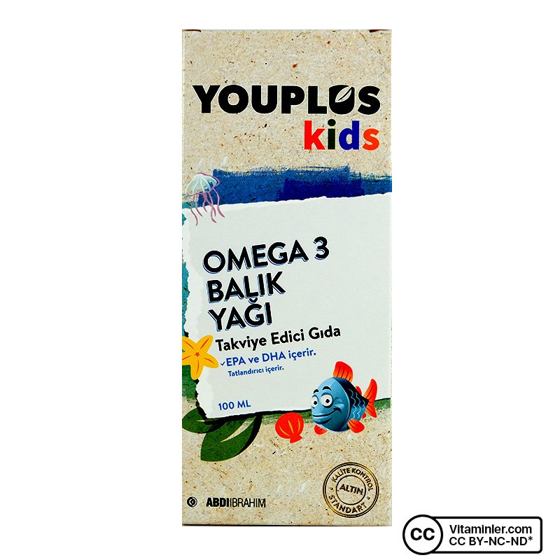YouPlus Kids Omega-3 Balık Yağı 100 mL